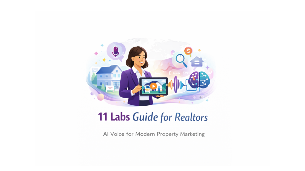 11 Labs for Realtors AI voice marketing workflow for property videos