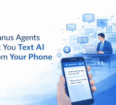 Manus Agents for CRE allow professionals to text AI from their phone to automate underwriting, rent comps, and deal analysis using Telegram