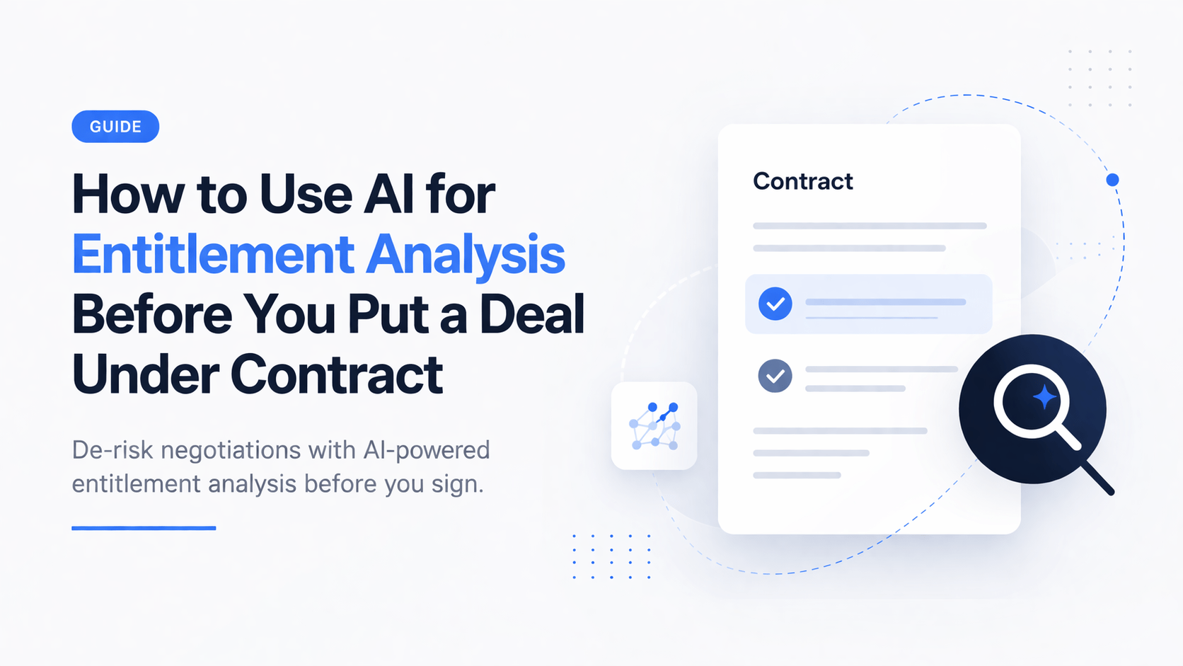 AI contract analysis interface reviewing deal details and risk checks
