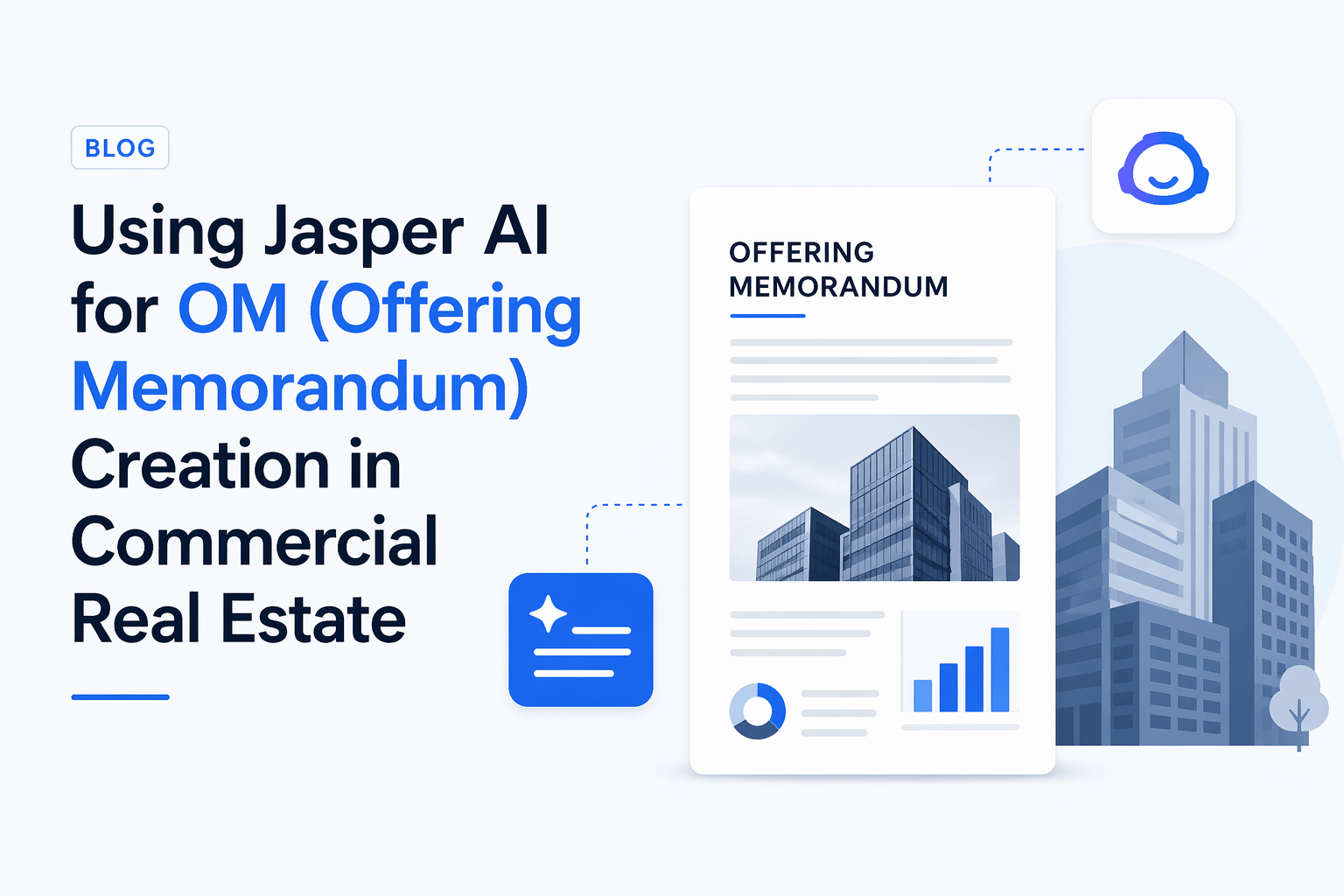Using Jasper AI to create commercial real estate offering memorandum with modern minimal design